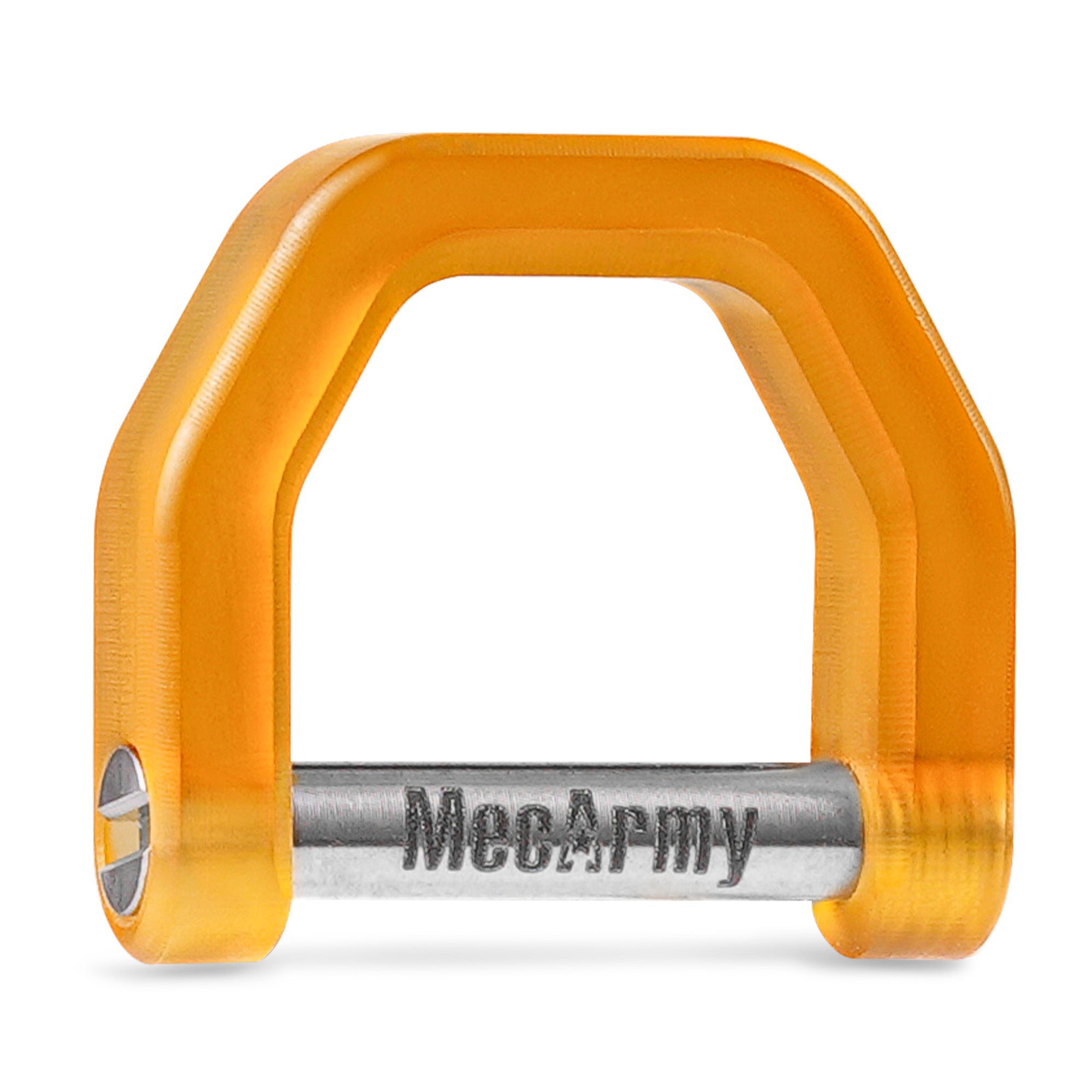 MecArmy CH2 Titanium D shape key ring | three different sizes and colors