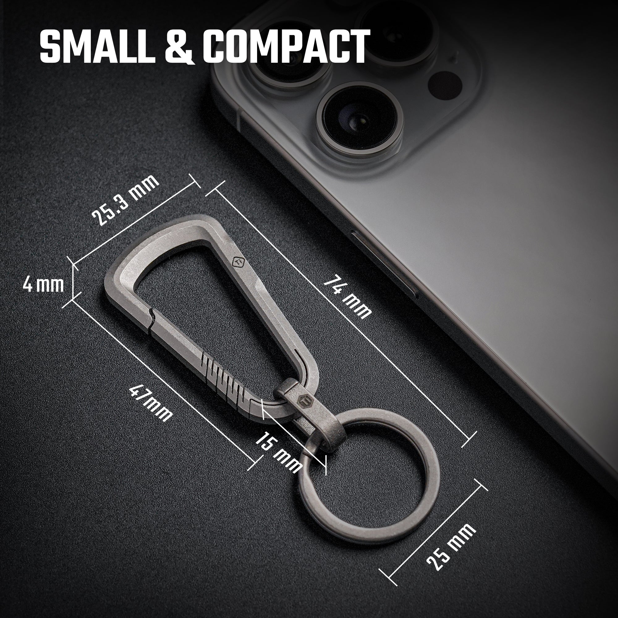 CH16 Titanium Keychain Clip