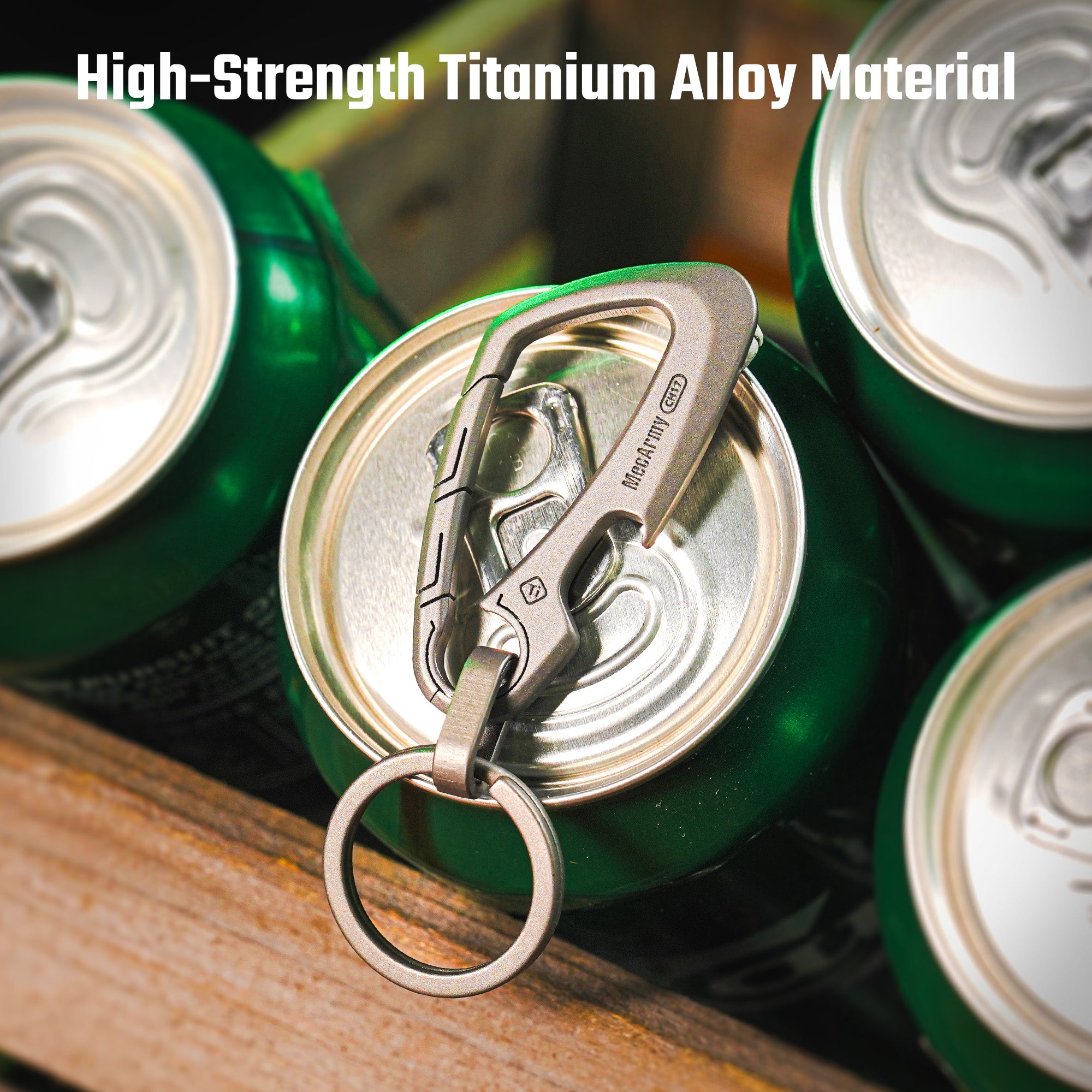CH17 Titanium Carabiner Keychain Clip