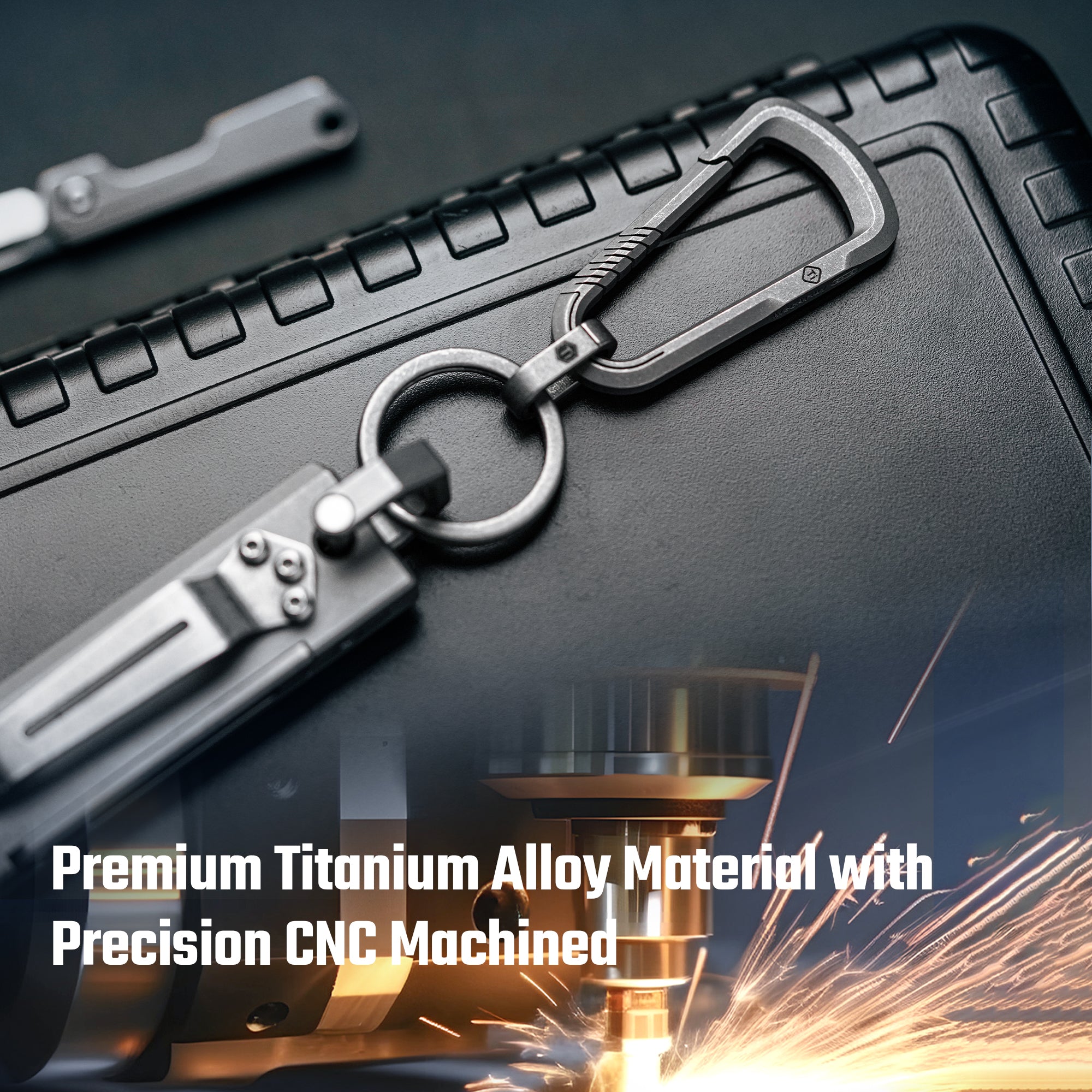CH16 Titanium Keychain Clip