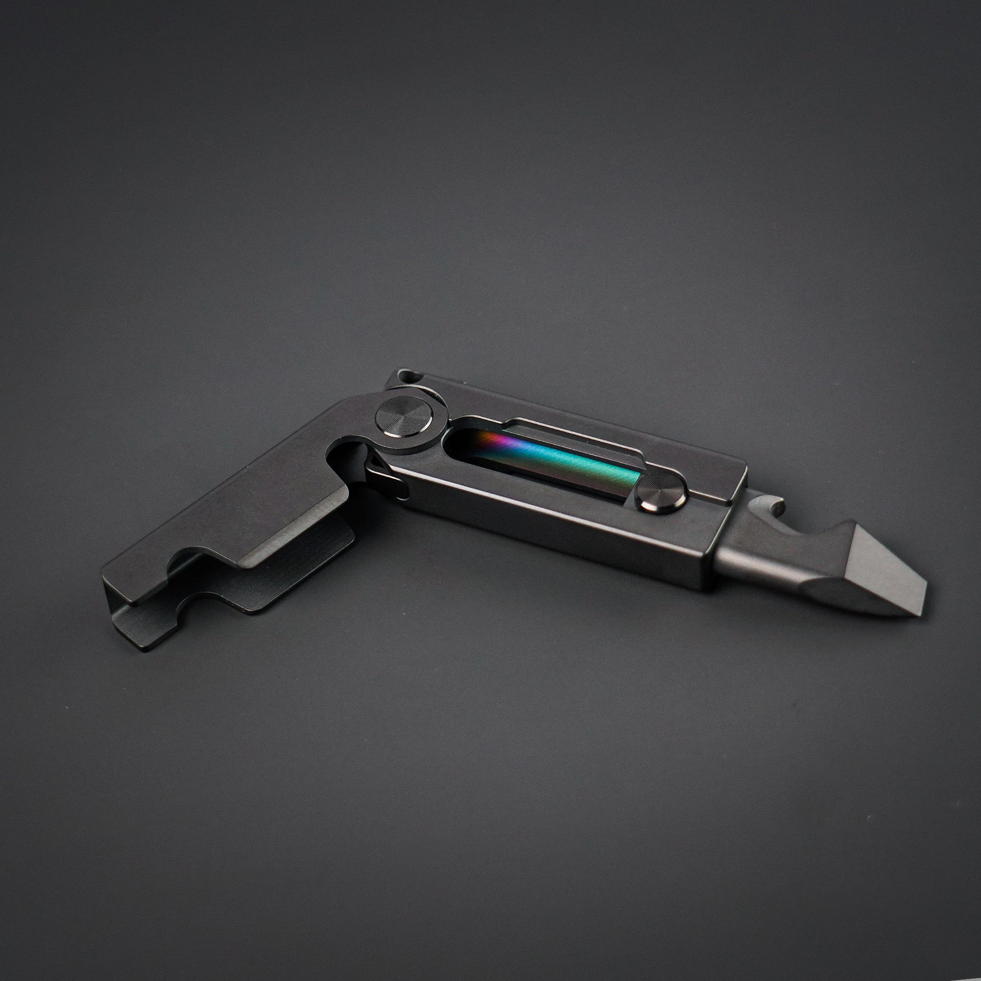 MecArmy RL3BK Titanium EDC Pry Bar Bottle Opener(PVD BLACK)