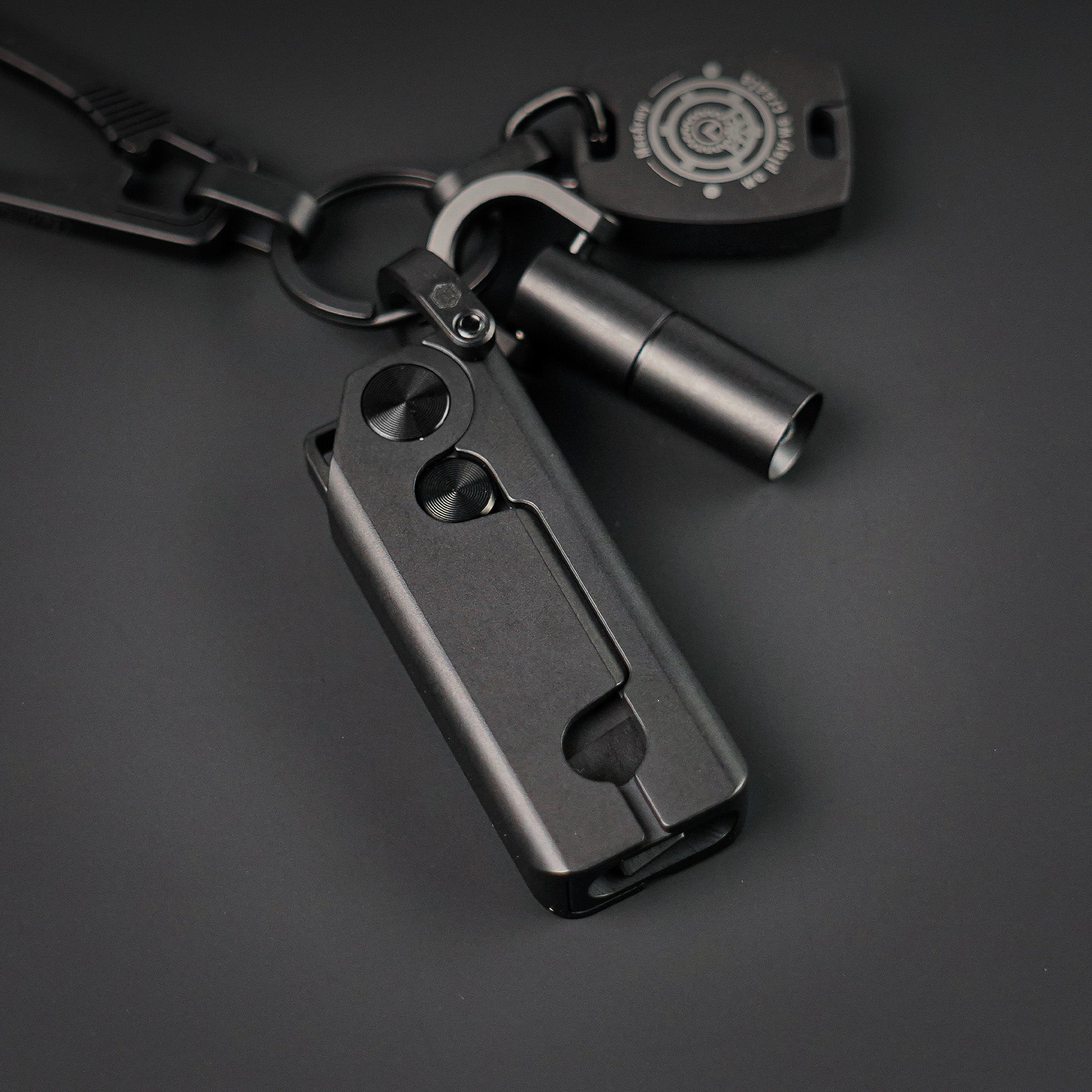 MecArmy RL3BK Titanium EDC Pry Bar Bottle Opener(PVD BLACK)