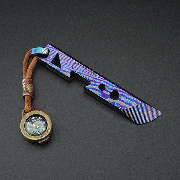 RL2 TC4 Titanium EDC Bottle Opener/Prybar/Ruler -MecArmy