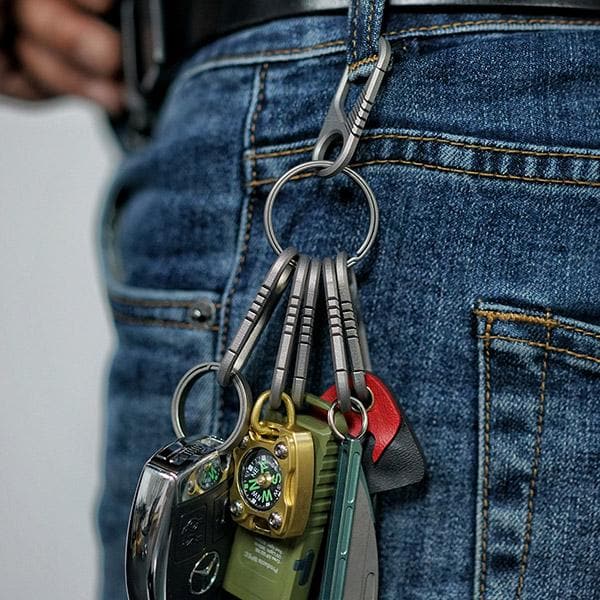 CH6K Titanium Carabiner/ Keyring Kit