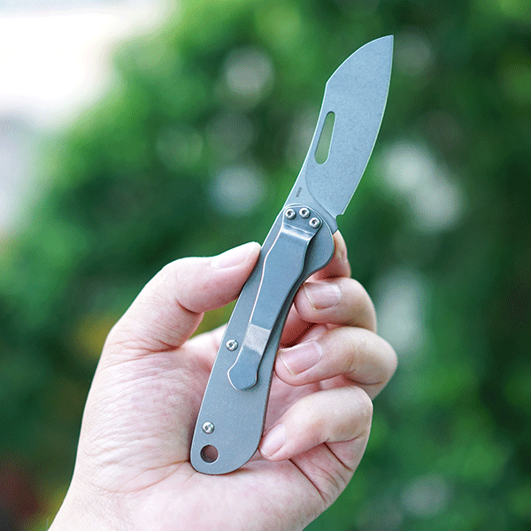 MecArmy EK3RT Titanium Slipjoint EDC Pocket Folding Knife