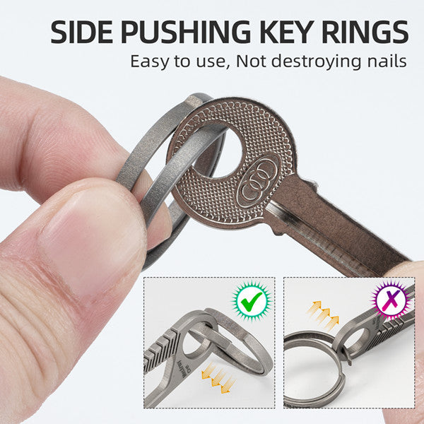 MecArmy CH1 EDC Keyring | Set of four different sizes | Use with Keys and other EDC gear