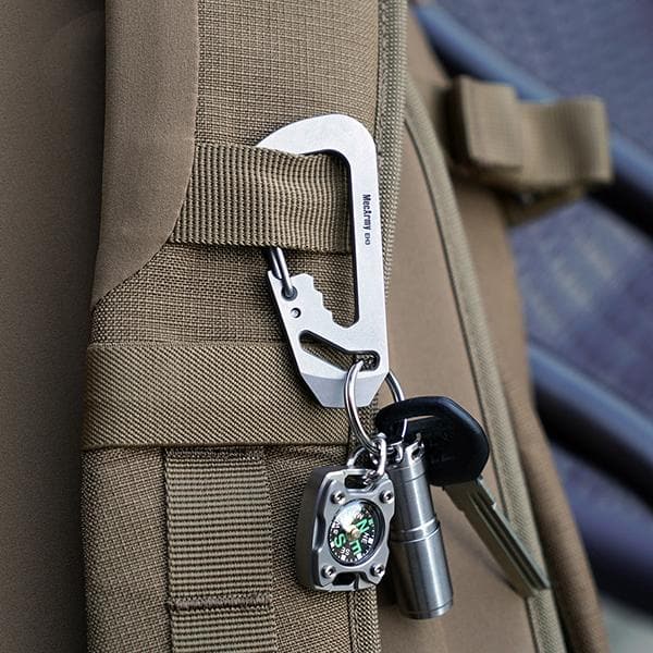 MecArmy EH3 Multifunctional EDC Carabiner * Keychain+Pry bar+ Wrench+ Bottle opener