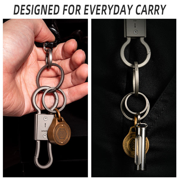 MecArmy CH1 EDC Keyring | Set of four different sizes | Use with Keys and other EDC gear