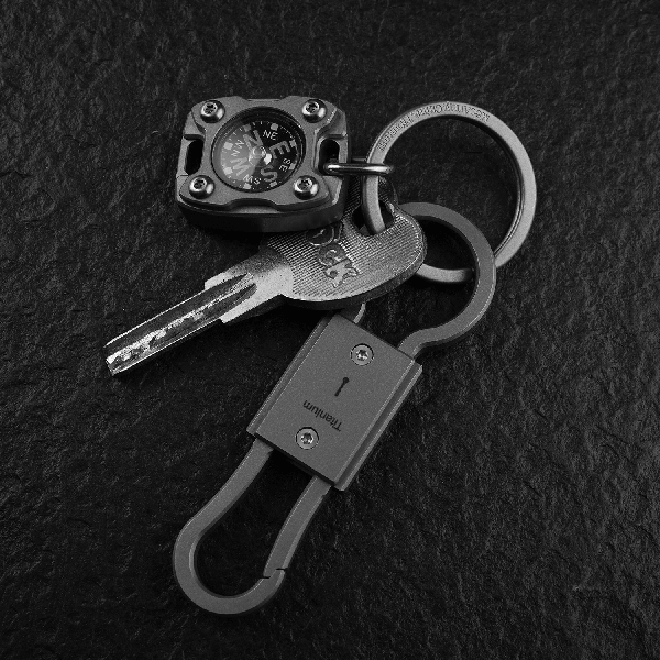 CH4 Titanium Keyring Kit | 4pcs keyring | Uses with Keys and other EDC gears