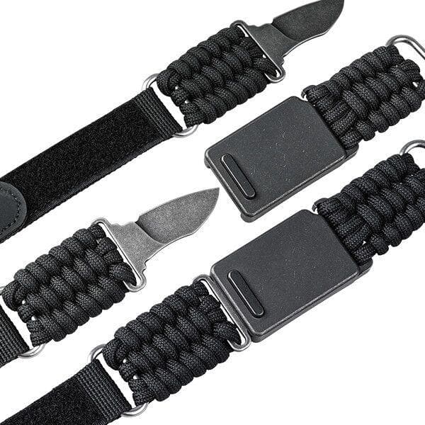 EK20S Bracelet Titanium Buckle Knife with Sheath Black / with Bracelet