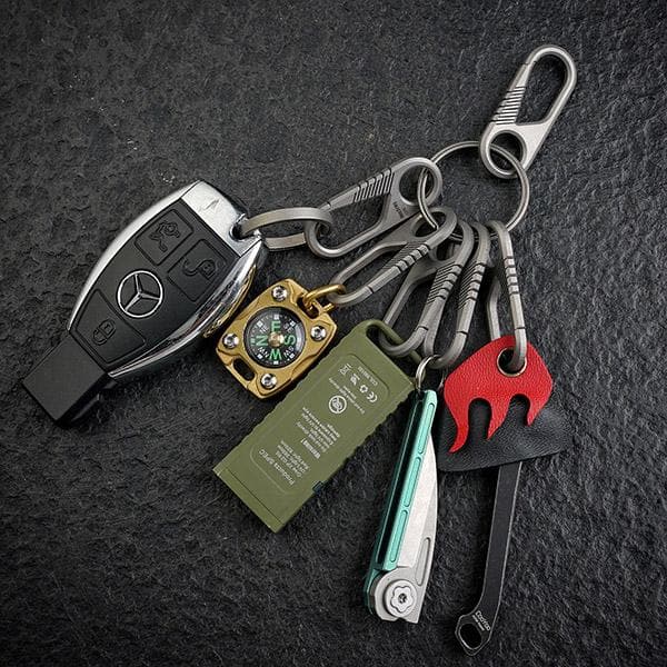 CH6K Titanium Carabiner/ Keyring Kit