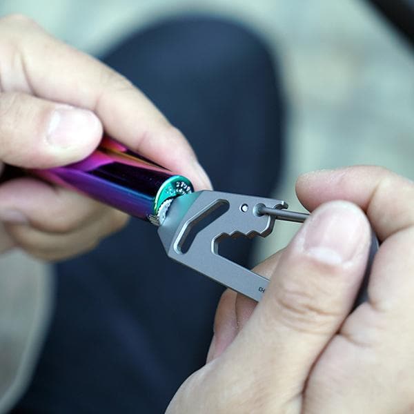 MecArmy EH3 Multifunctional EDC Carabiner * Keychain+Pry bar+ Wrench+ Bottle opener