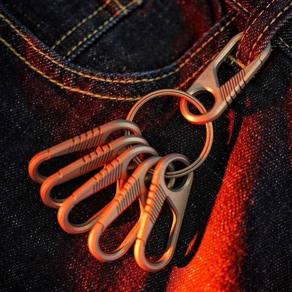 CH6K Titanium Carabiner/ Keyring Kit
