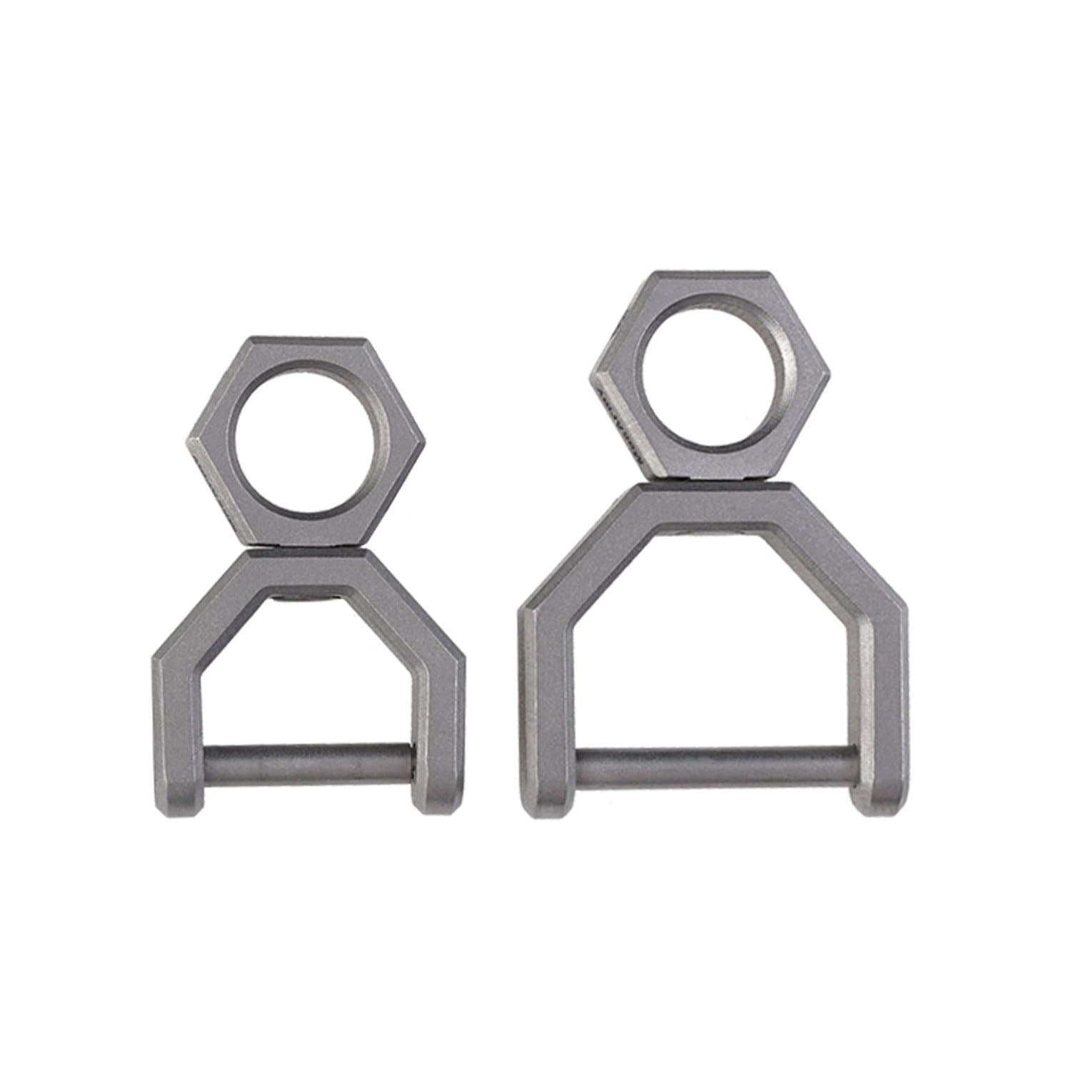 CH5 Titanium rotatory D shape key ring