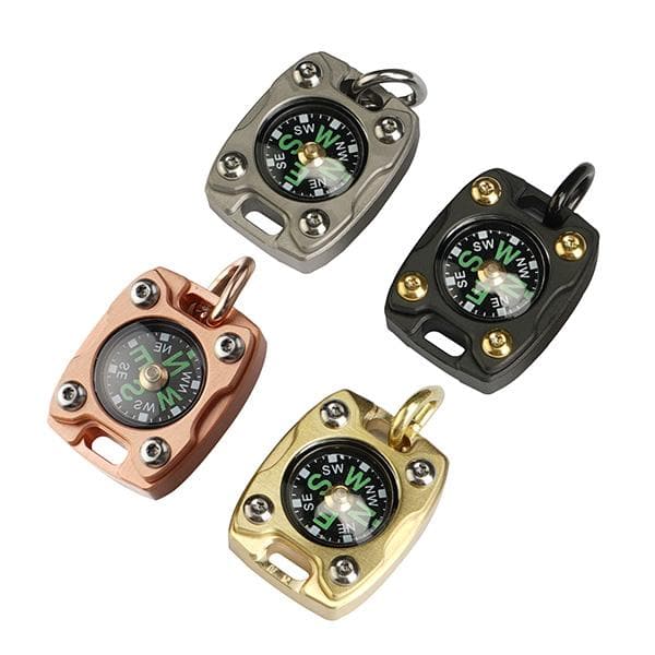Bussola MecArmy CMP-2 In Ottone - Compatta, Per EDC (Every Day Carry), Nuova