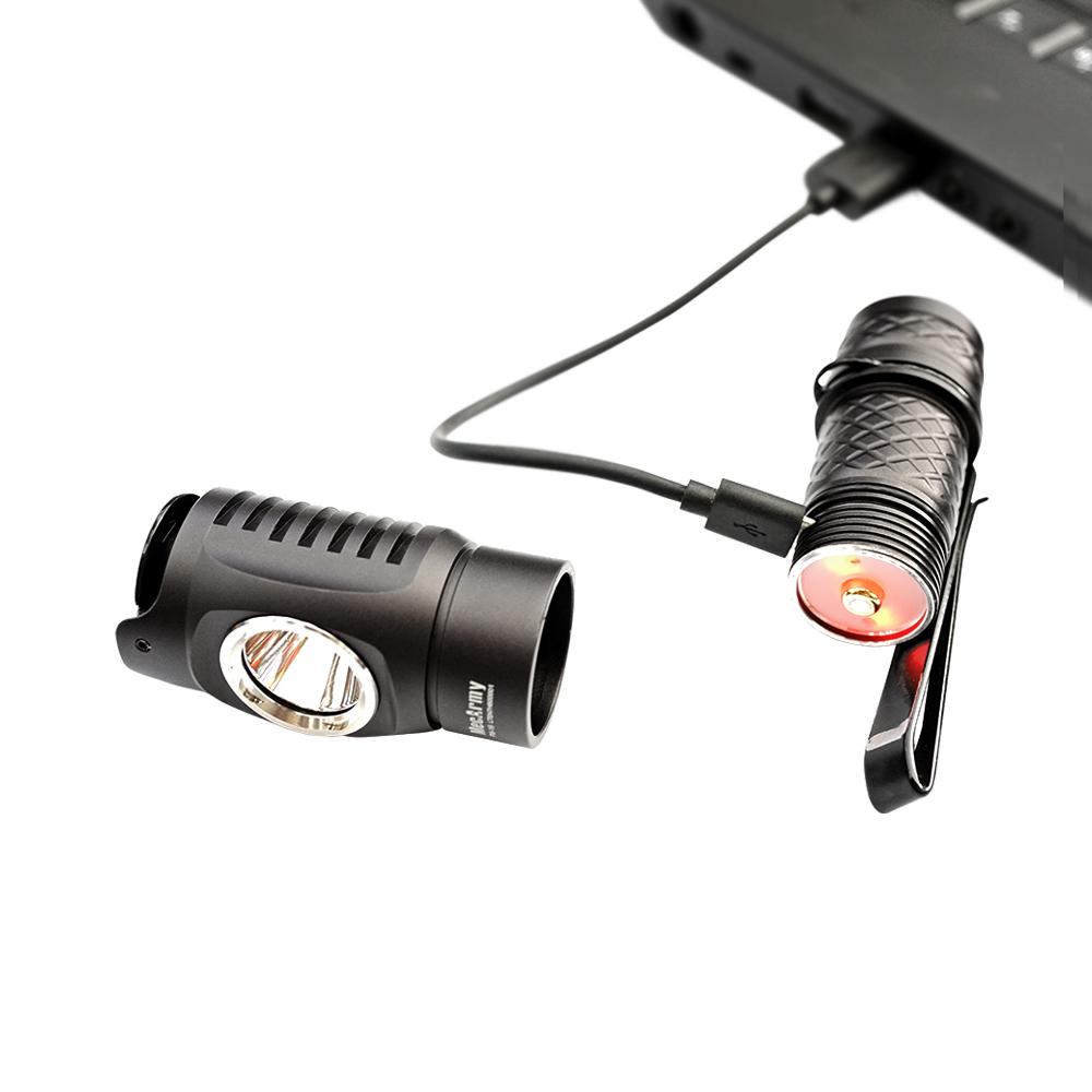 MecArmy FM Series Dual Switch Angle Flashlight