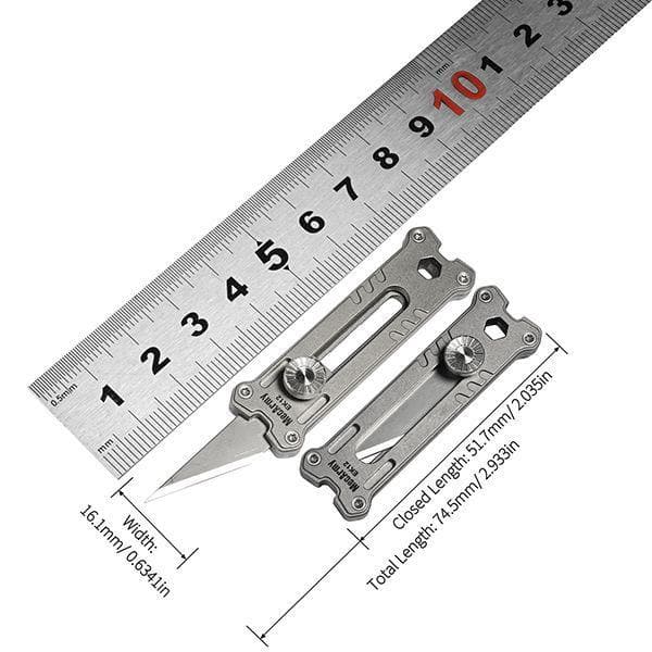 EK12 Titanium Mini Keychain Utility Knife