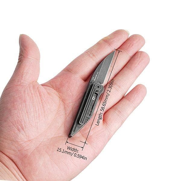 MecArmy EK36 Wharncliffe Titanium EDC Folding Knife