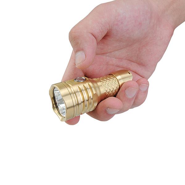 MecArmy PT16-BS USB Rechargeable 1200 Lumens Brass EDC Flashlight