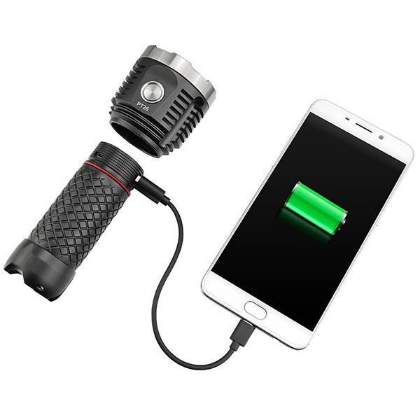 MecArmy PT26 3850 Lumens USB Rechargeable Flashlight