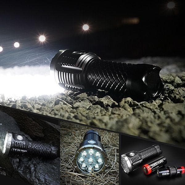 MecArmy PT26 3850 Lumens USB Rechargeable Flashlight