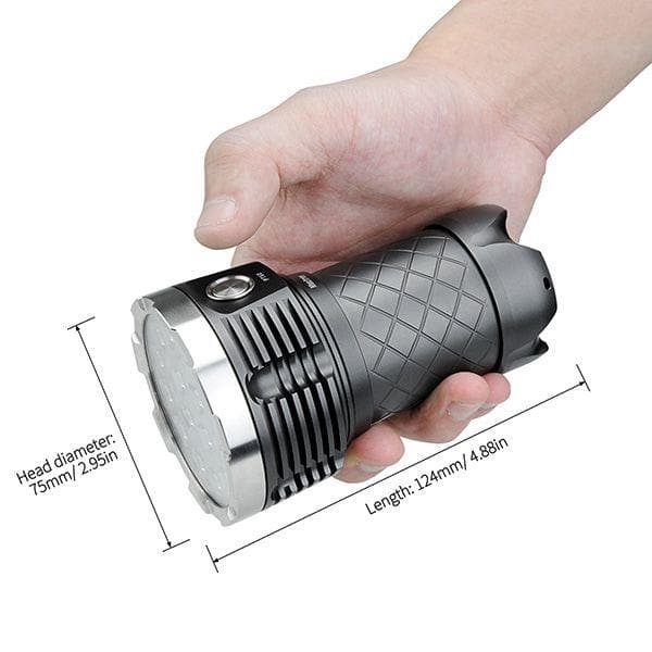 MecArmy PT60 9600 Lumens USB Rechargeable Search Flashlight