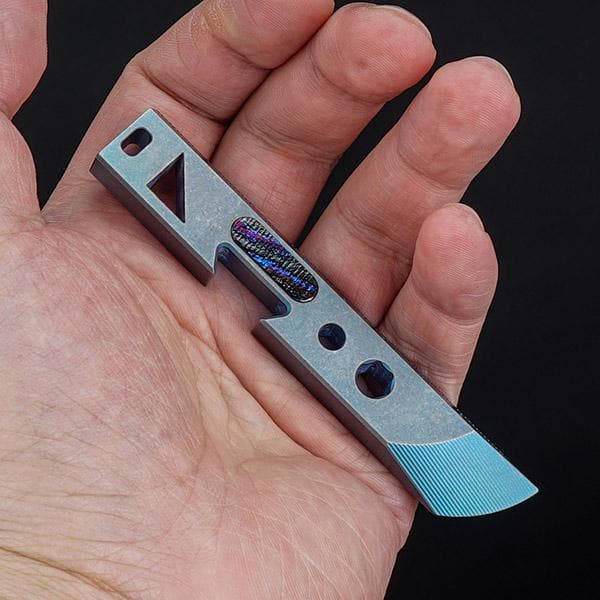 MecArmy Titanium EDC Bottle Opener/Prybar/Ruler_RL2