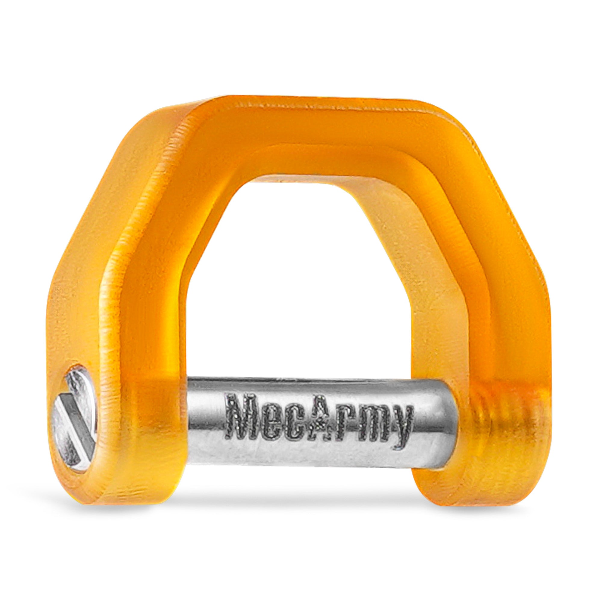 MecArmy CH2 Titanium D shape key ring | three different sizes and colors