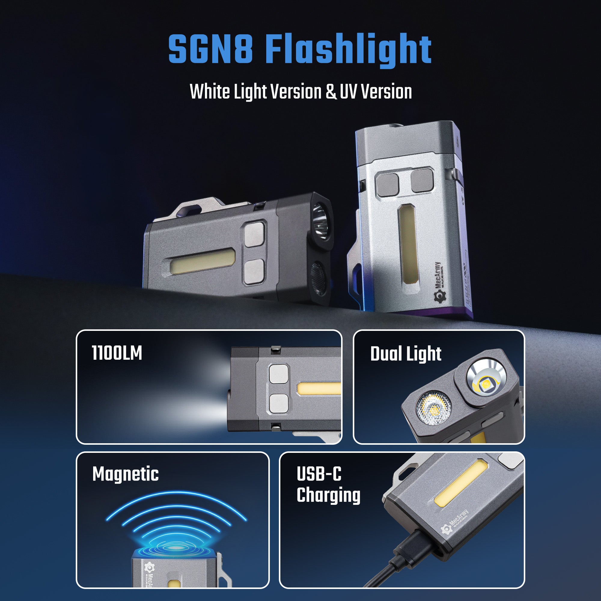 MecArmy SGN8 Keychain Flashlight