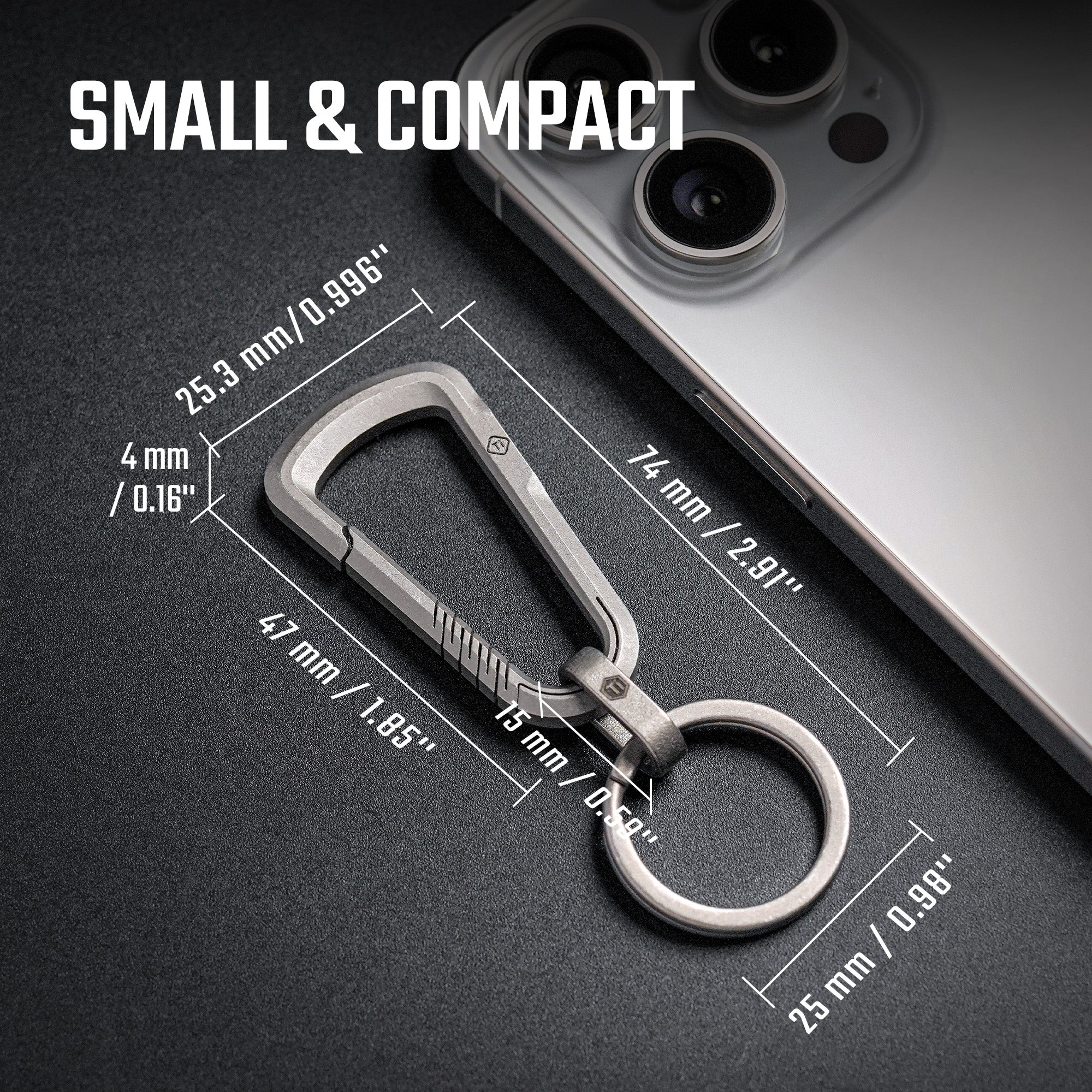 CH16 Titanium Keychain Clip