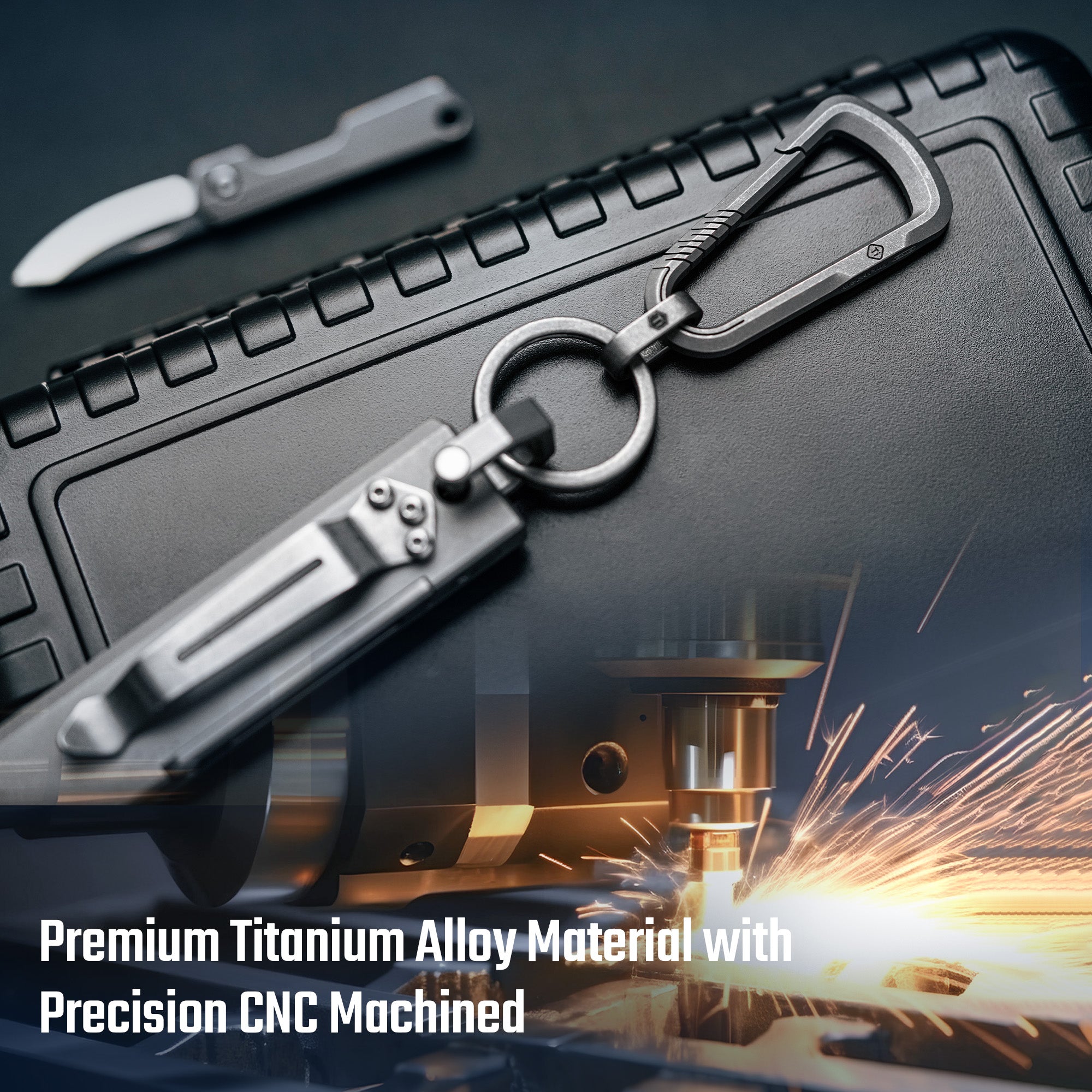 CH16 Titanium Keychain Clip