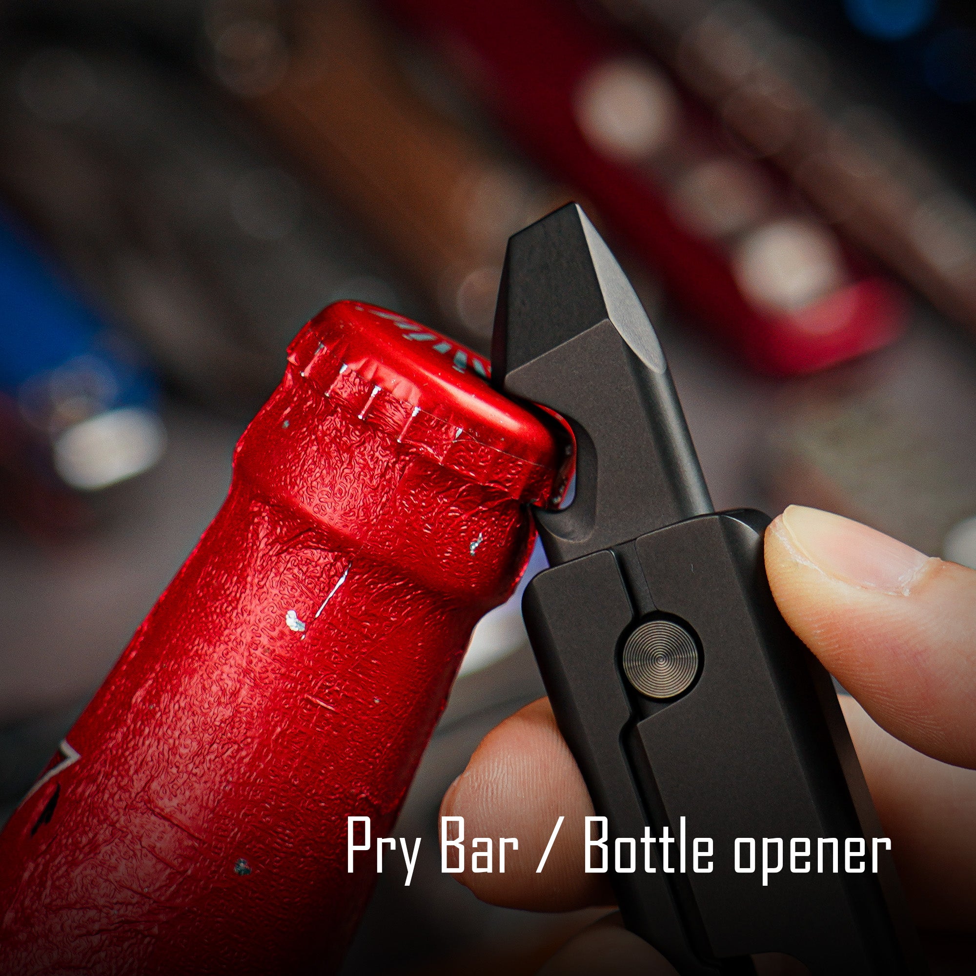 MecArmy RL3 Titanium EDC Pry Bar Bottle Opener