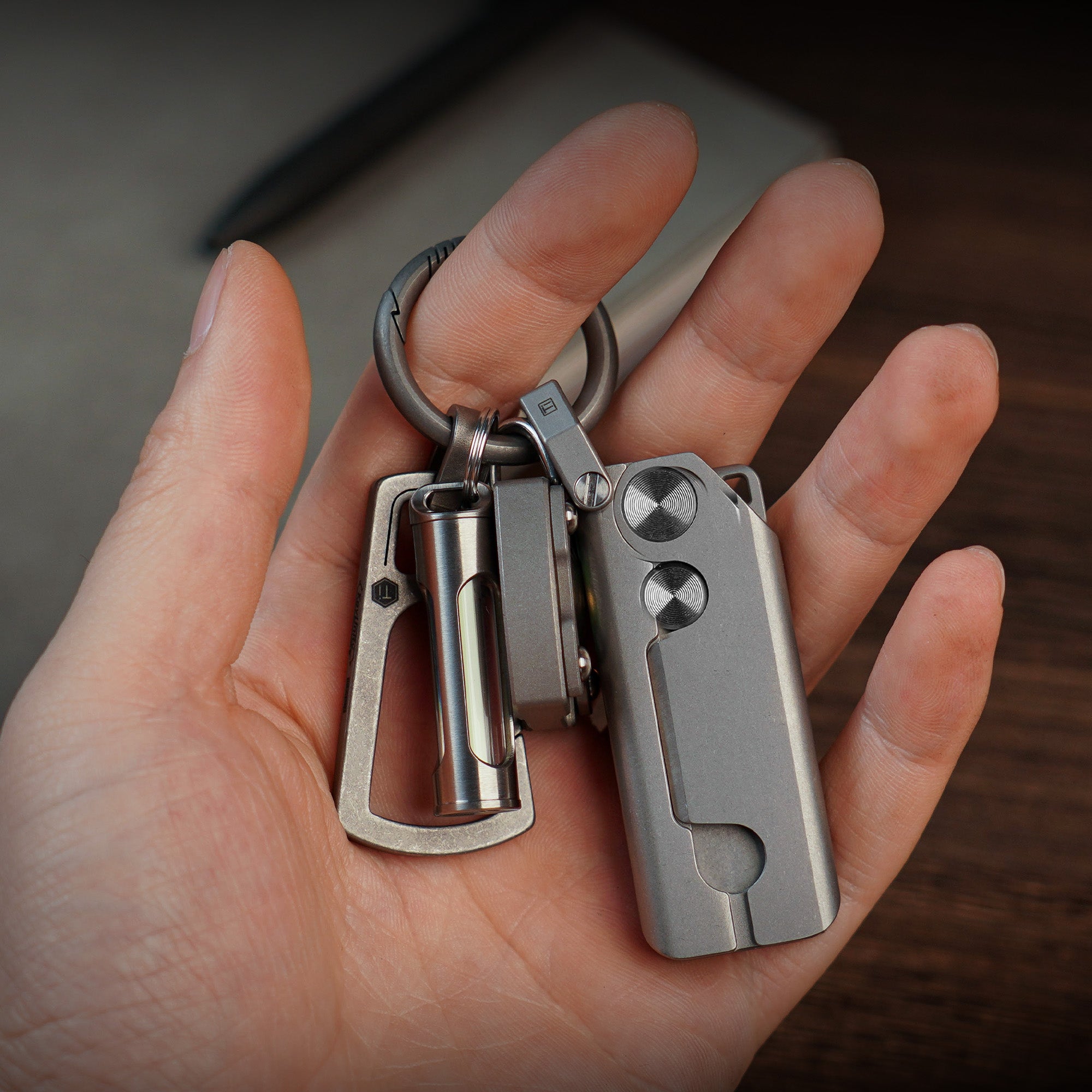 MecArmy RL3 Titanium EDC Pry Bar Bottle Opener