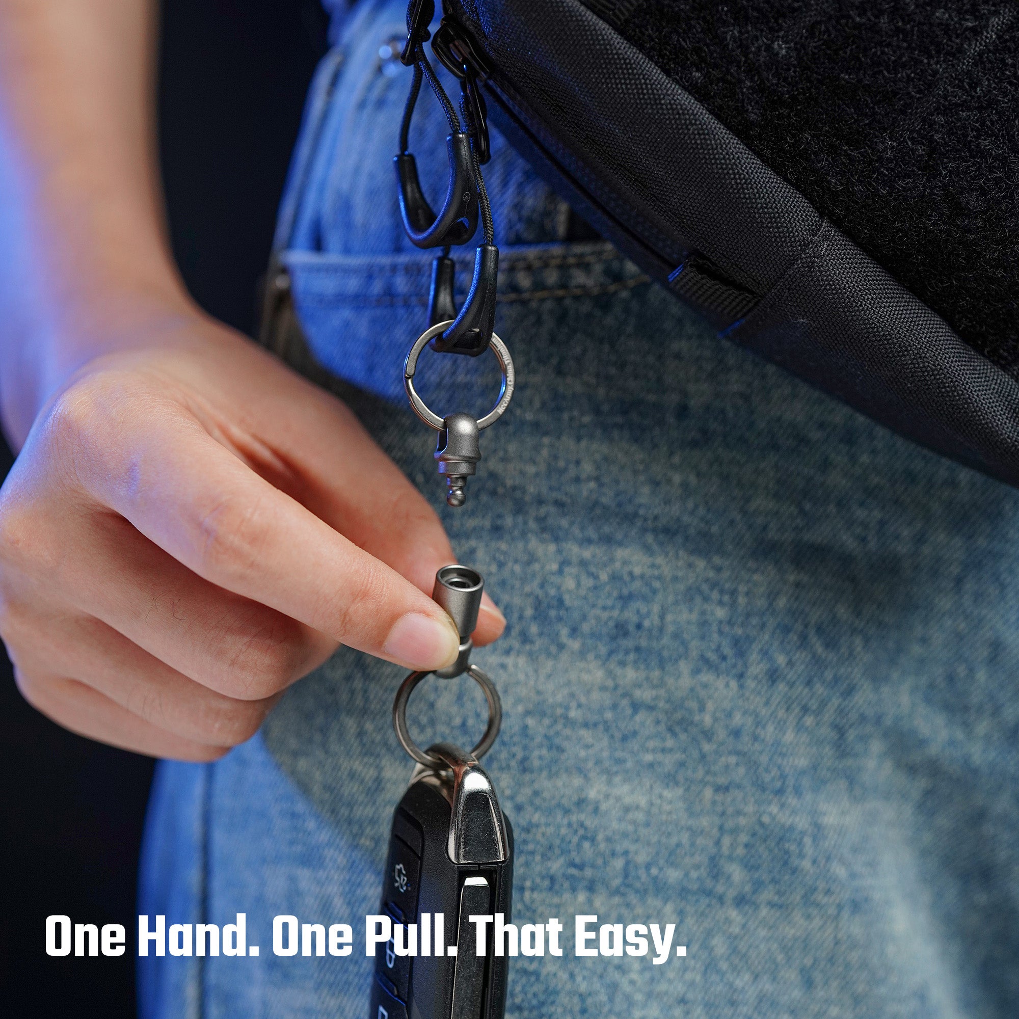 CH24 Titanium/PEI Quick Release Keychain