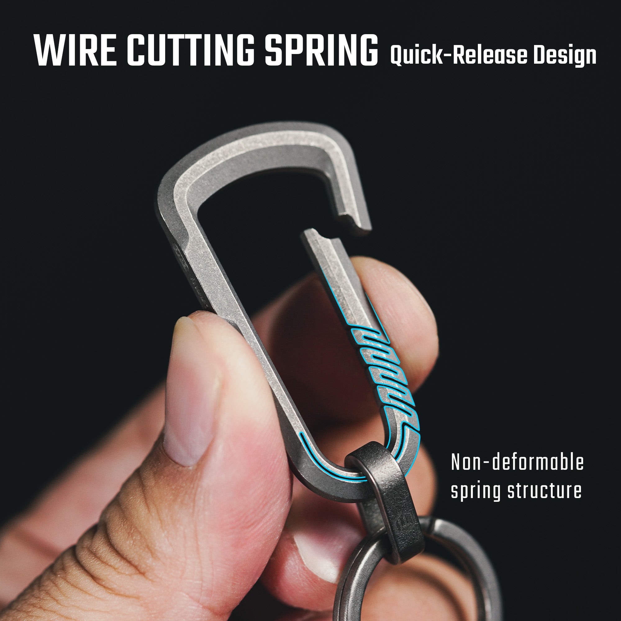 CH16 Titanium Keychain Clip