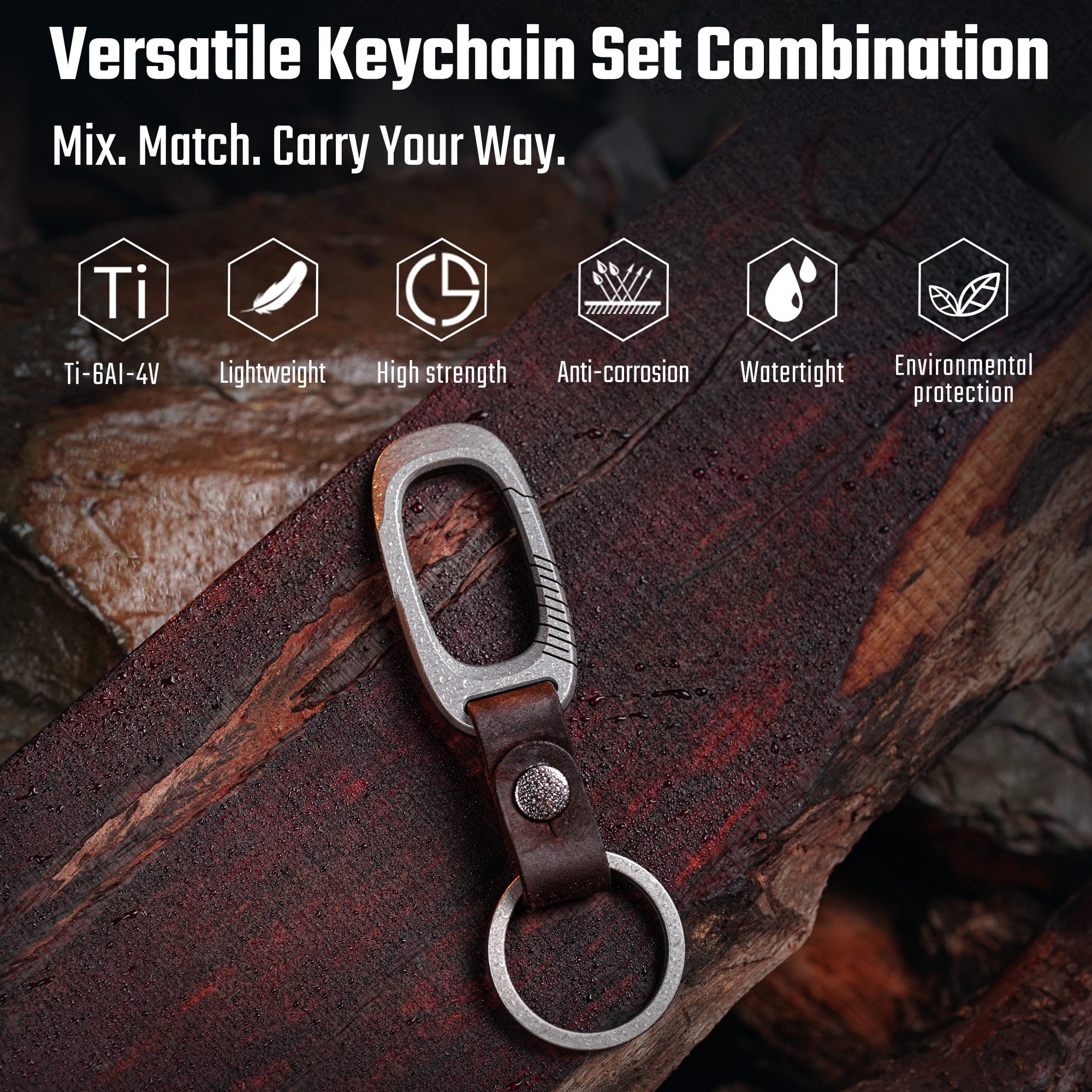 CH18 Leather Keychain Clip