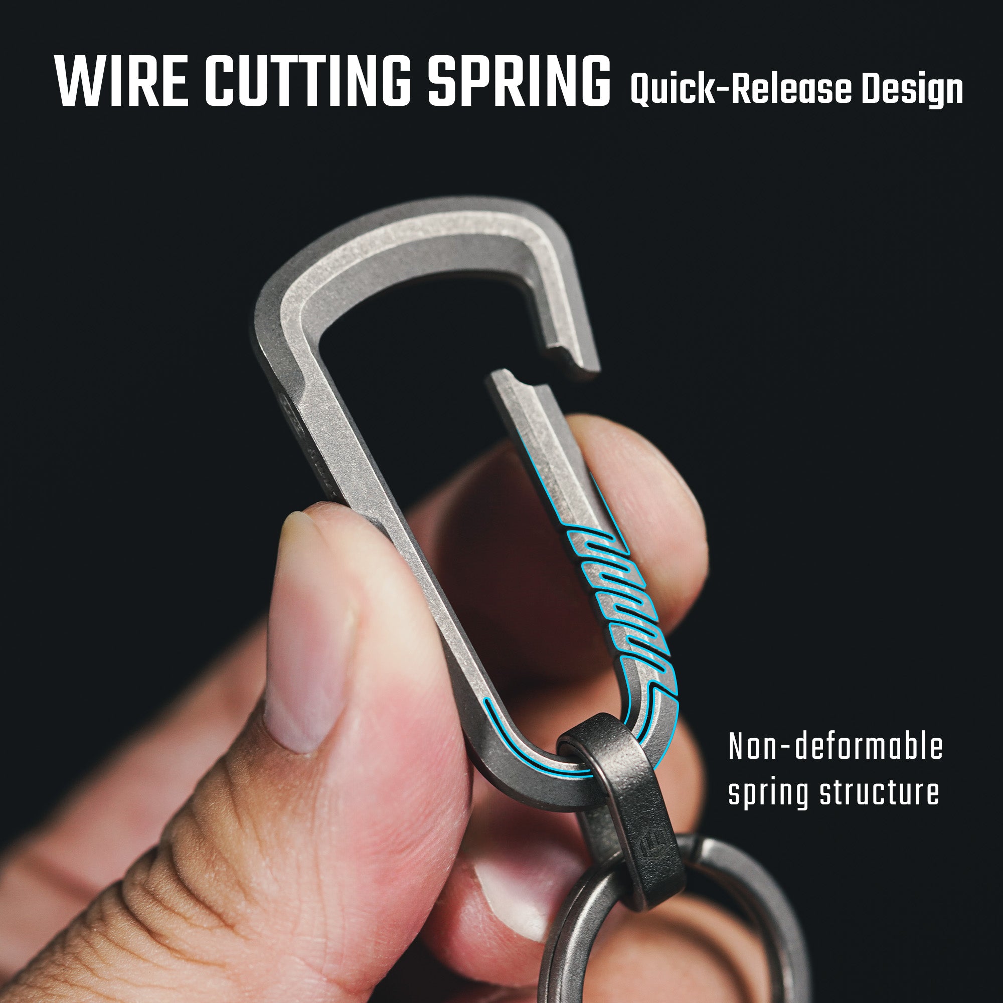 CH16 Titanium Keychain Clip