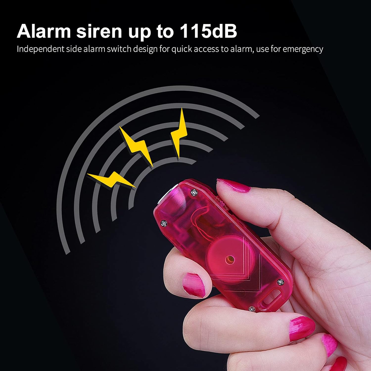 SGN5 560 Lumens USB Rechargeable Personal Attack Alarm Flashlight