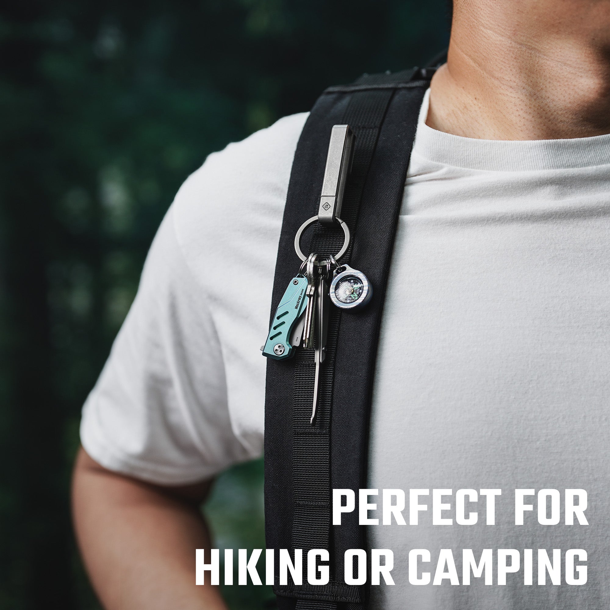 CH25 Titanium Belt Keychain Clip