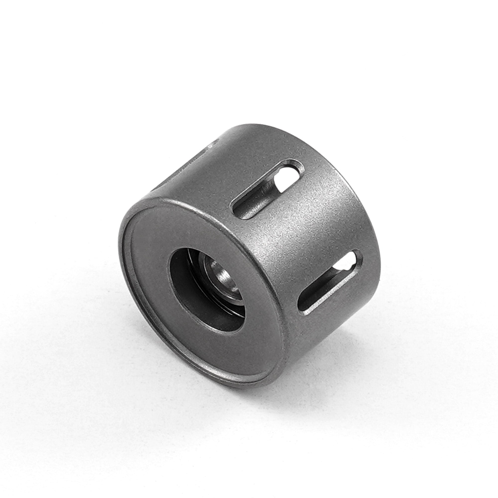 TPX11 titanium spinner top with six tube slots for modular customization.