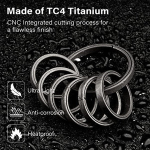 CH14 Titanium Keyring Kit | 7pcs keyring | Side-Pushing Designed Protect Your Nails