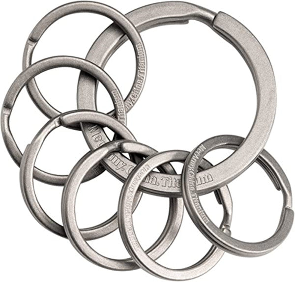 CNC Titanium Split Key Rings