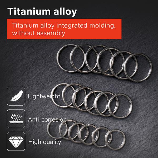 CH8 Titanium Keyring Kit | 18pcs Keychain Ring and Three Different Sizes