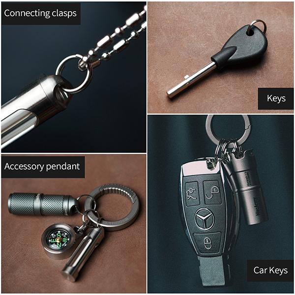 Titanium Keychain Ring Holder Quick Release Detachable Car Carabiner EDC Key  Chain Clip for Belt Clasp with Best Gift For Men - AliExpress