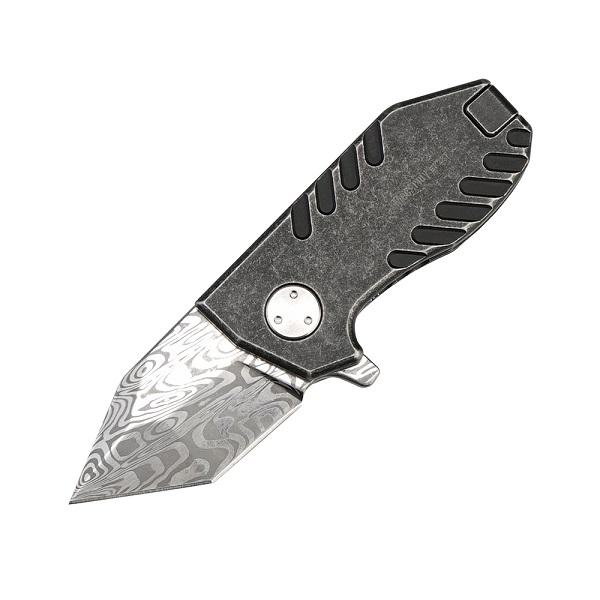 MecArmy EK28 Damascus Limited Mini Folding Knife