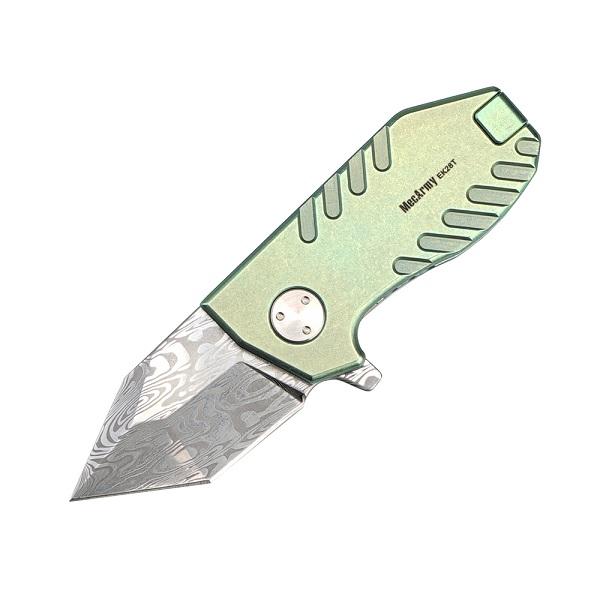 MecArmy EK28 Damascus Limited Mini Folding Knife