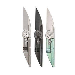 MecArmy EK36 Lancet/Wharncliffe Titanium EDC Folding Knife