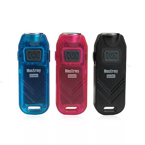 MecArmy SGN5 560 Lumens USB Rechargeable Personal Attack Alarm Flashlight